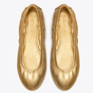 Tory Burch Eddie Metallic Ballet Flat